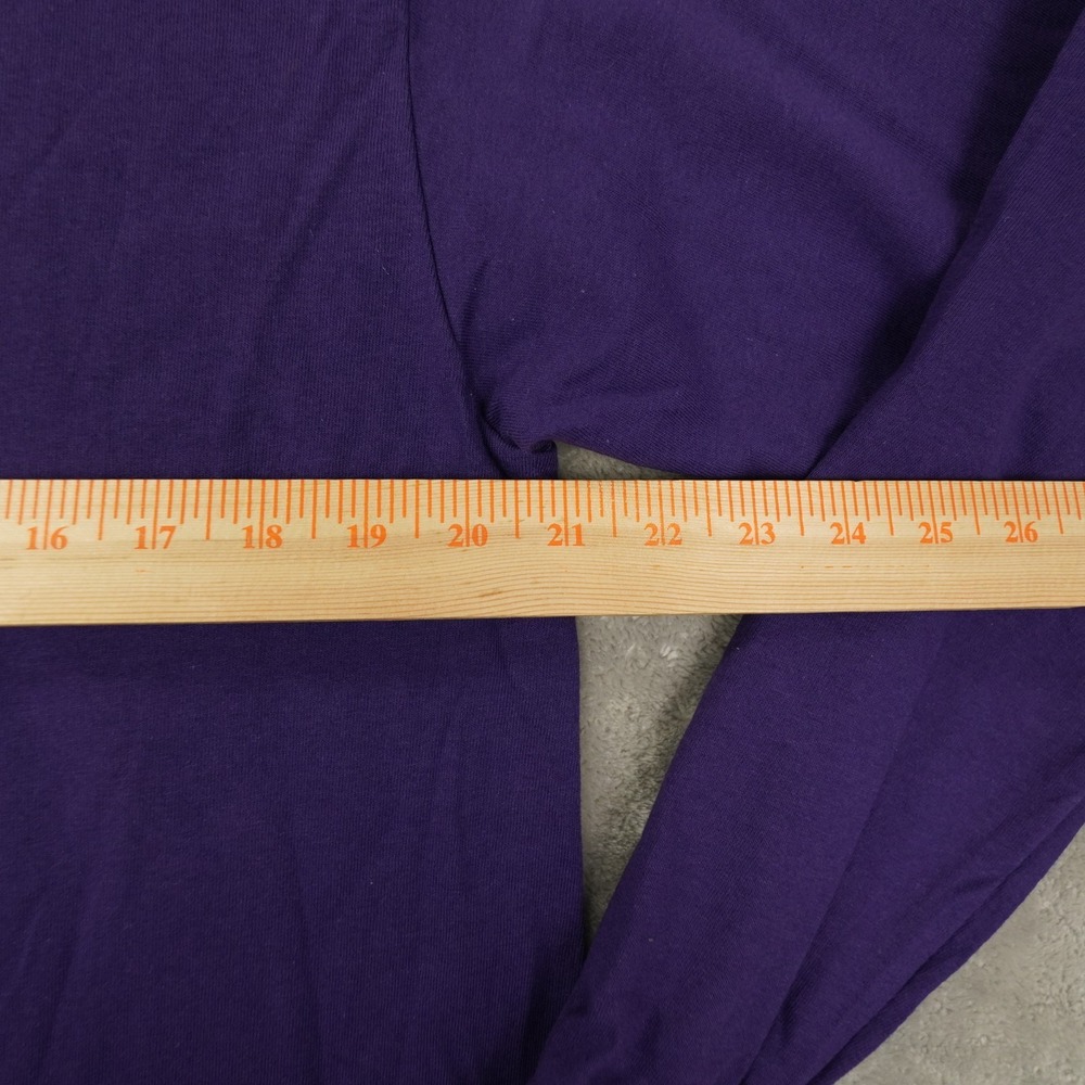 Nike Vintage 90s T Shirt Men's‎ Medium Spellout Purple Long Sleeve NWT - Picture 9 of 10